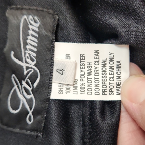 LA FEMME Maxi Sequin Cutout Open Back Dress 28609 - Picture 7 of 10